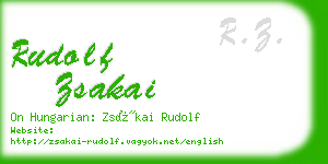 rudolf zsakai business card